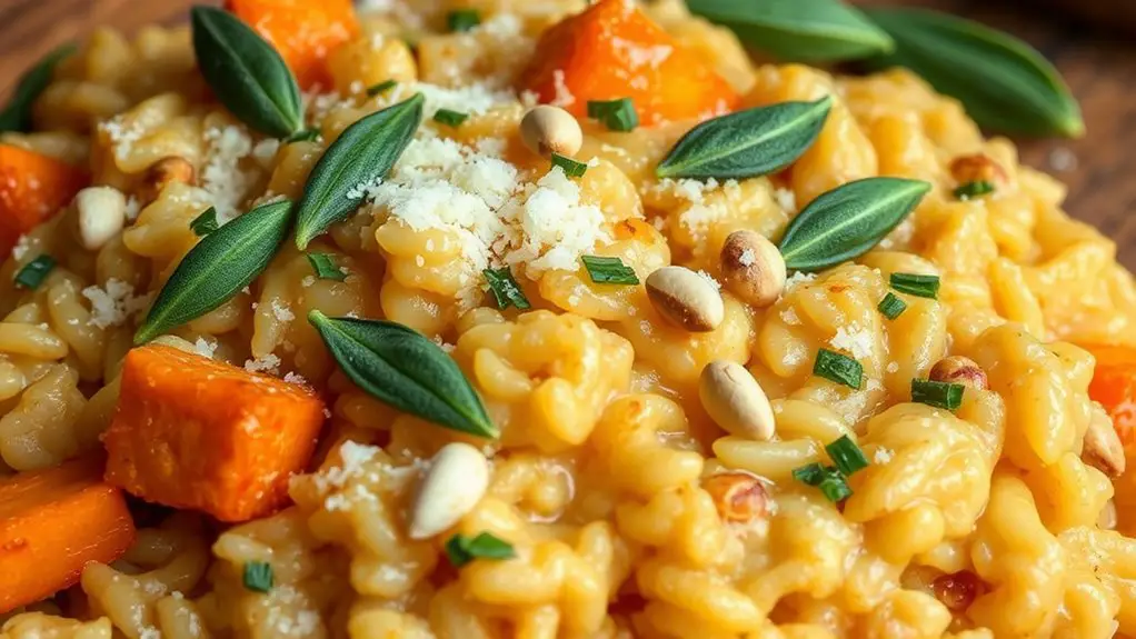 savory sweet potato risotto