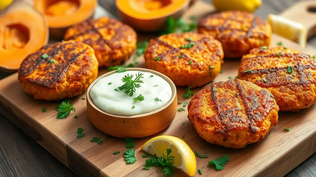 savory sweet potato salmon patties