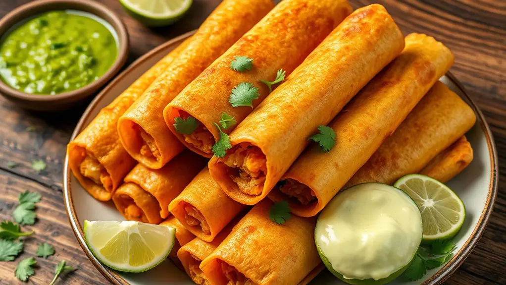 savory sweet potato taquitos