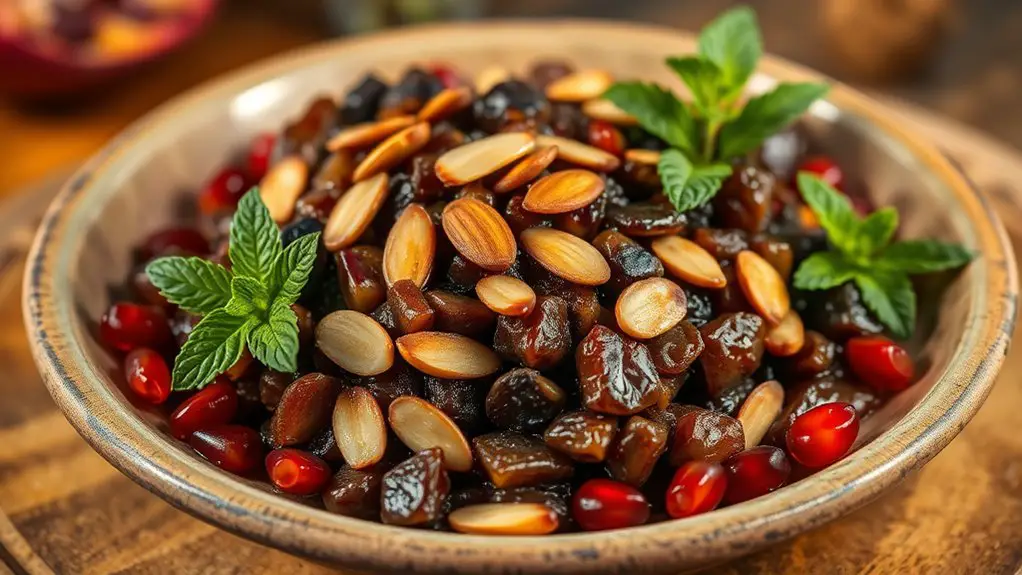 sephardic charoset with almonds