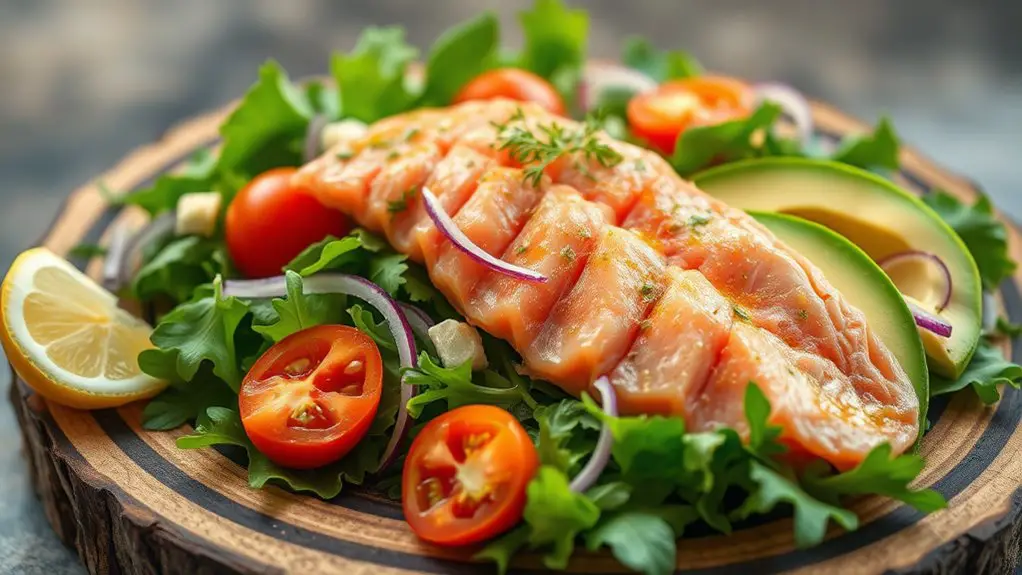 smoked trout and avocado