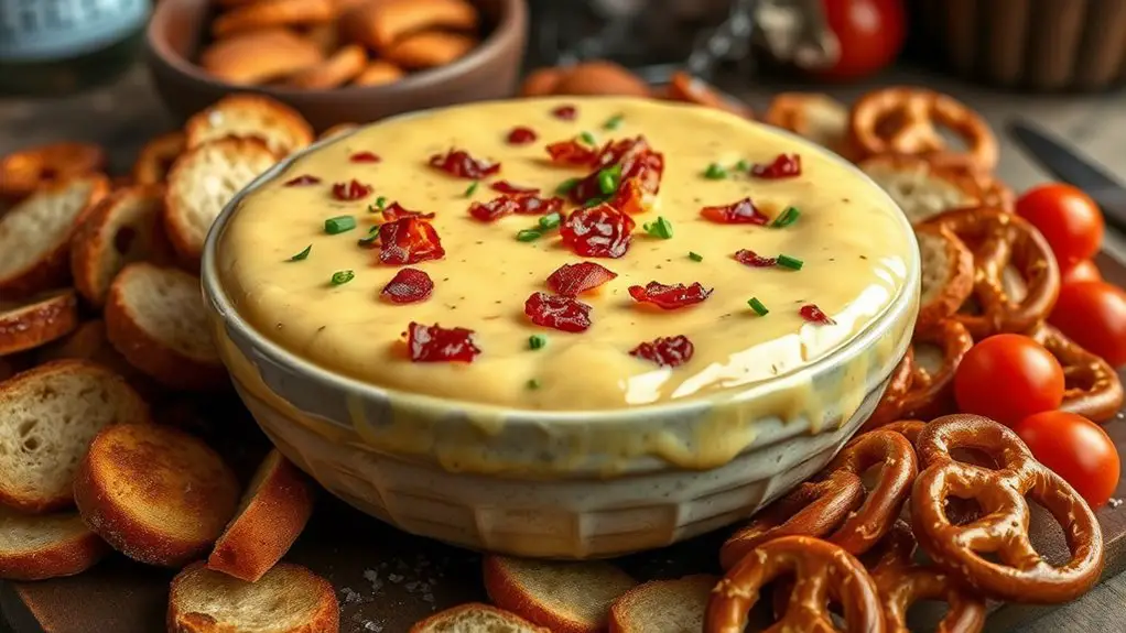 smoky bacon flavored cheese dip