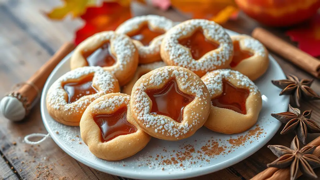 spiced apple filled cookie delight