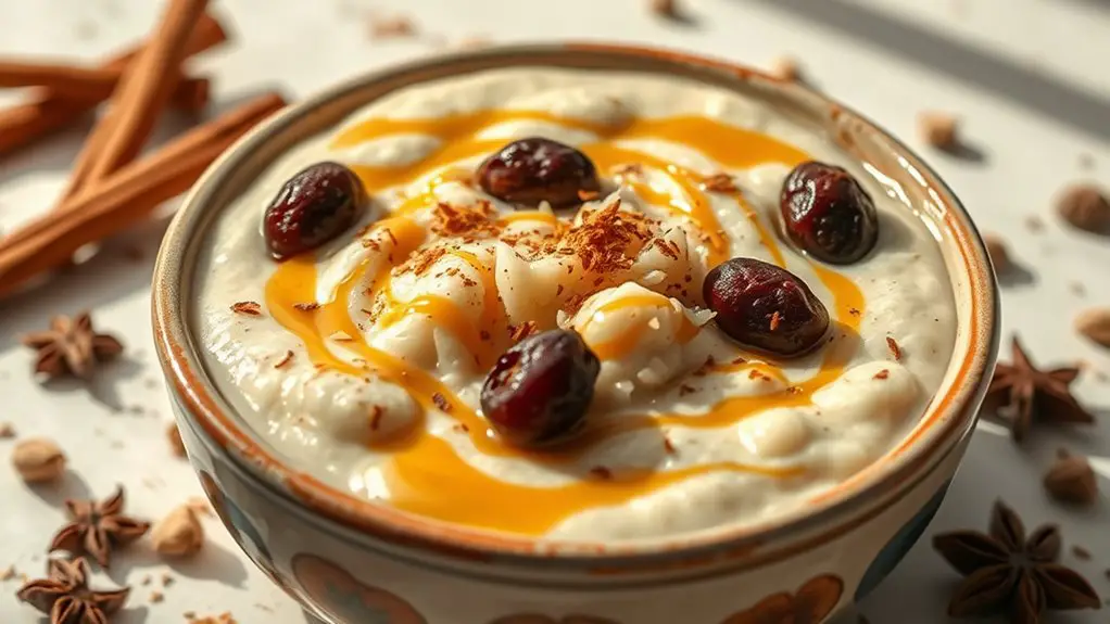 spiced rice pudding dessert