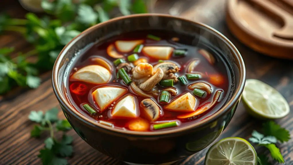 spicy and tangy broth