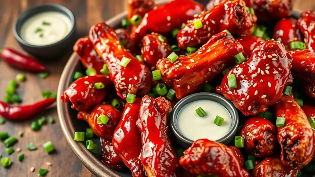 spicy asian flavored wings