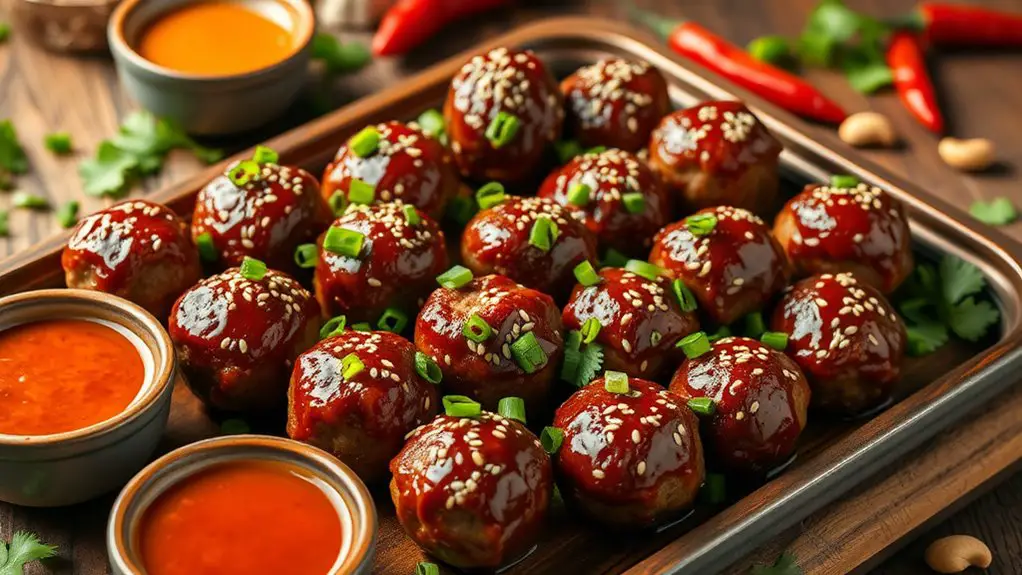 spicy baked meatballs recipe