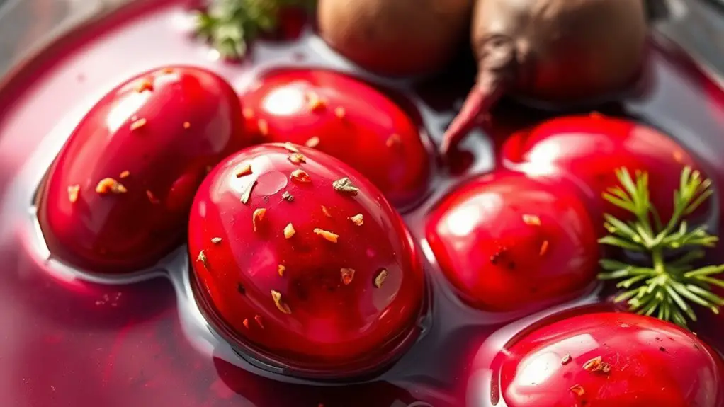 spicy beet juice pickled eggs