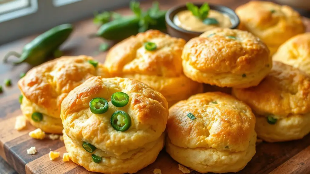 spicy cheddar jalape o biscuits