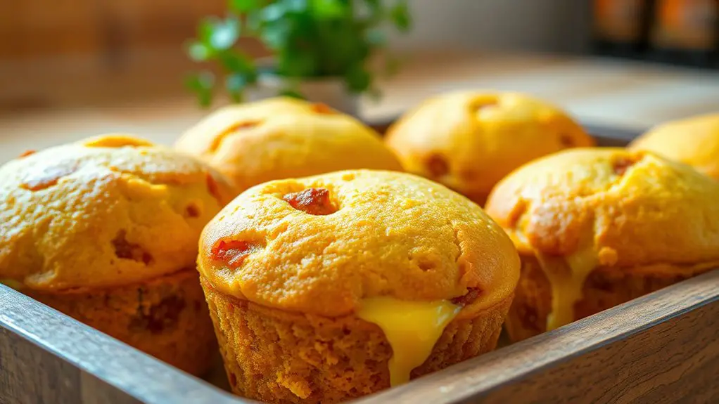 spicy chorizo cheese muffins