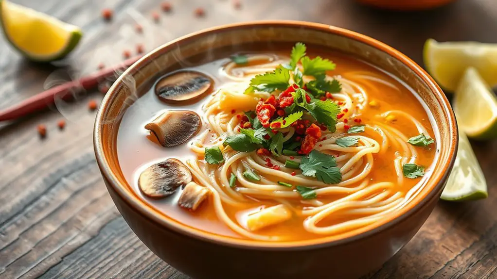 spicy flavorful noodle broth