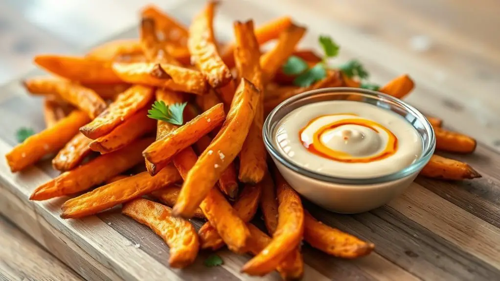 spicy fries with chipotle mayo