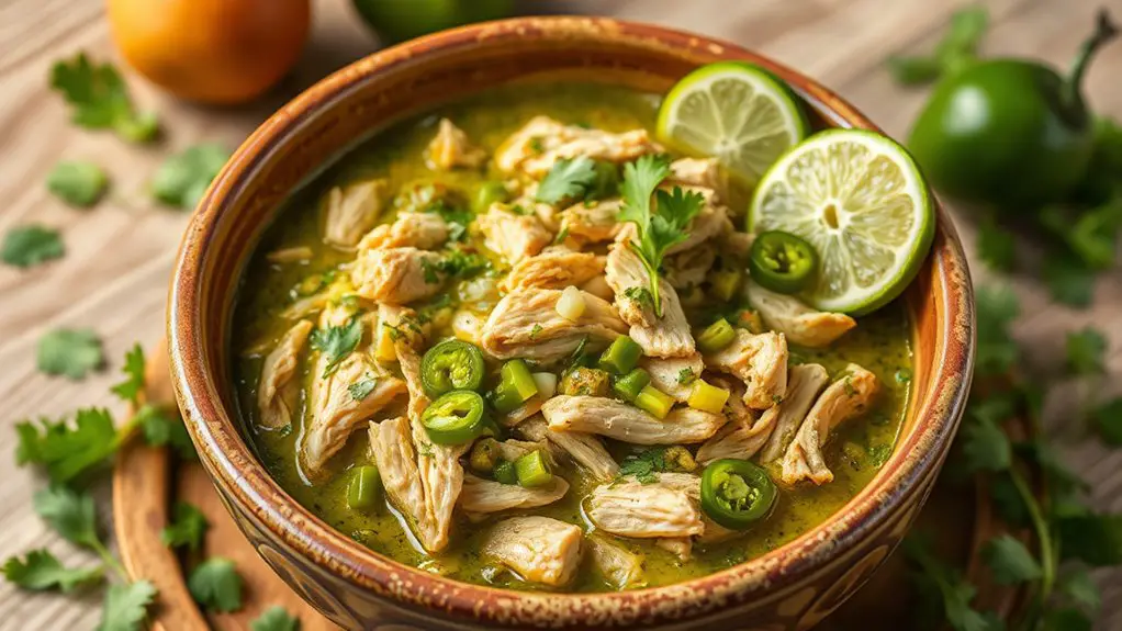 spicy green chicken stew