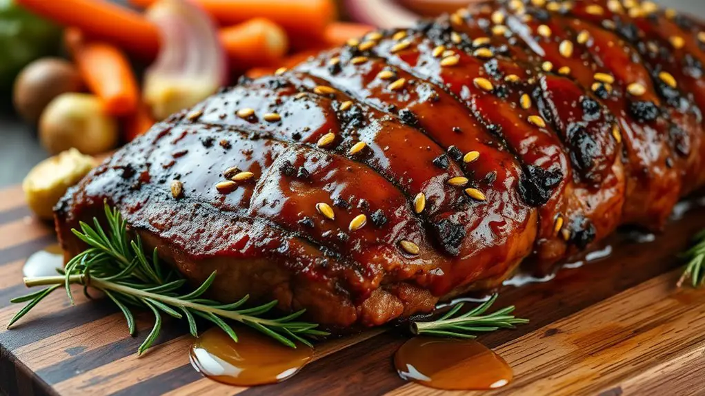 spicy honey glazed beef