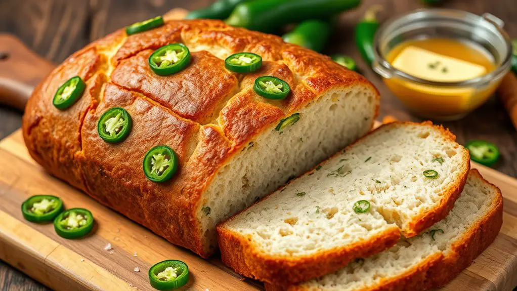 spicy jalape o flavored beer bread