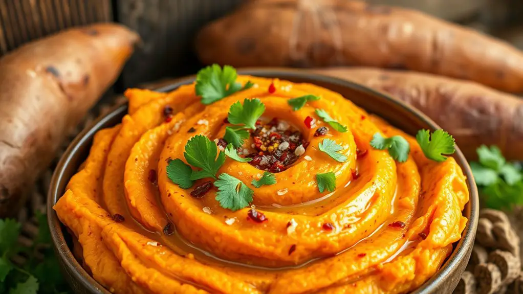 spicy sweet potato mash