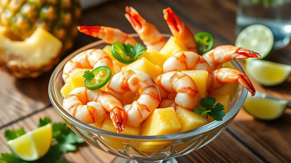 spicy tropical shrimp appetizer