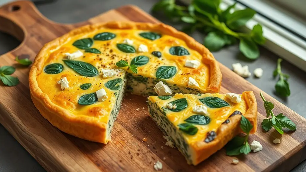 spinach feta egg dish