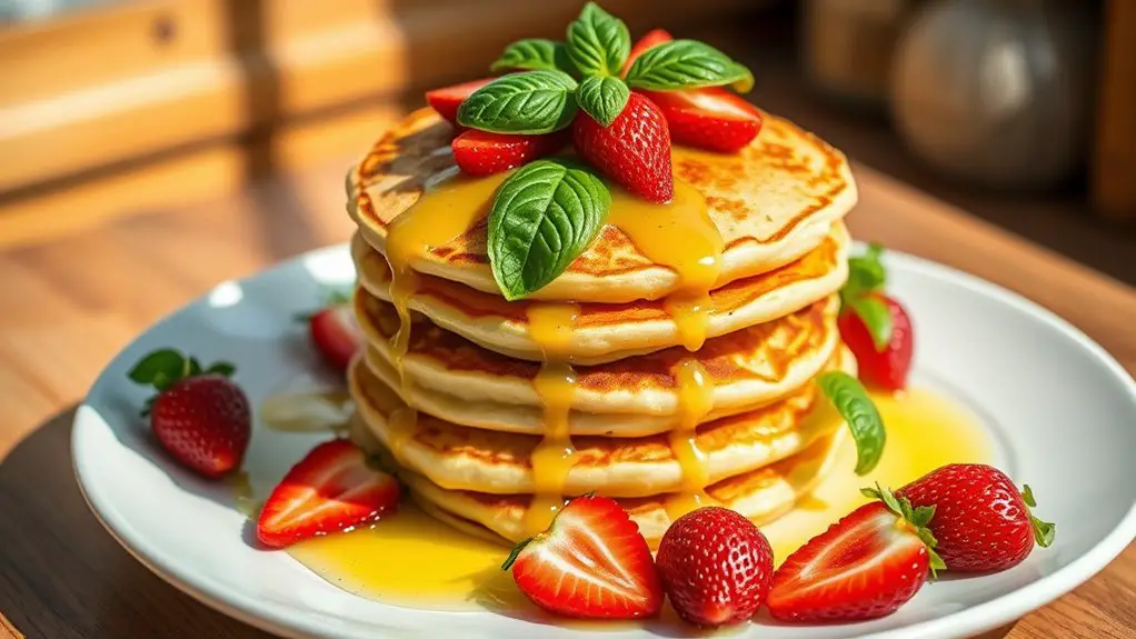 strawberry basil pancake recipe