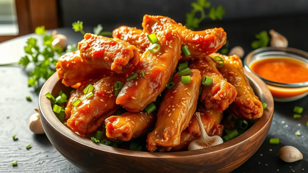 sweet and savory wings