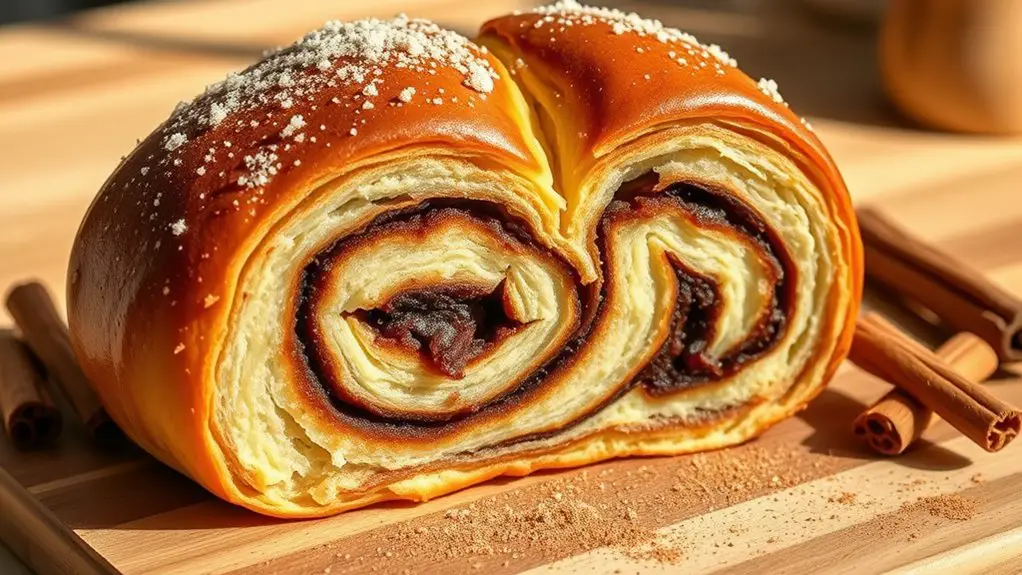 sweet twisted cinnamon bread