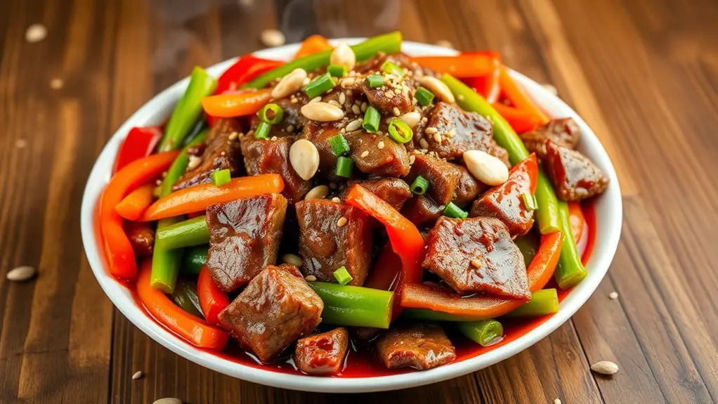 szechuan beef stir fry