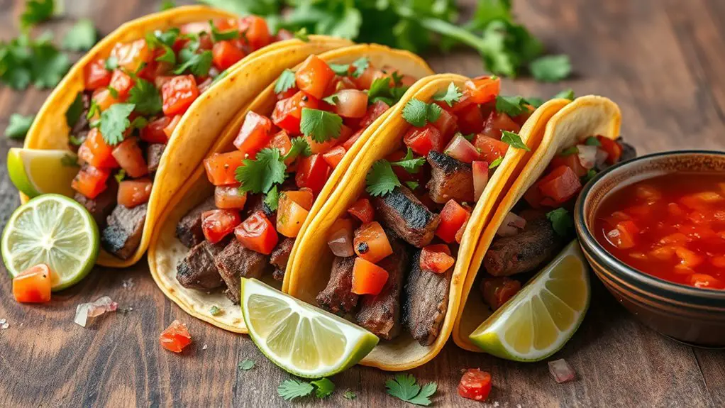 tacos with fresh salsa