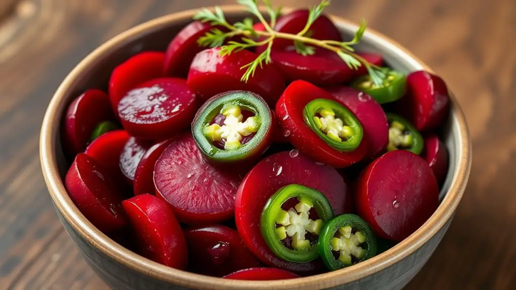 tangy flavorful pickled beets