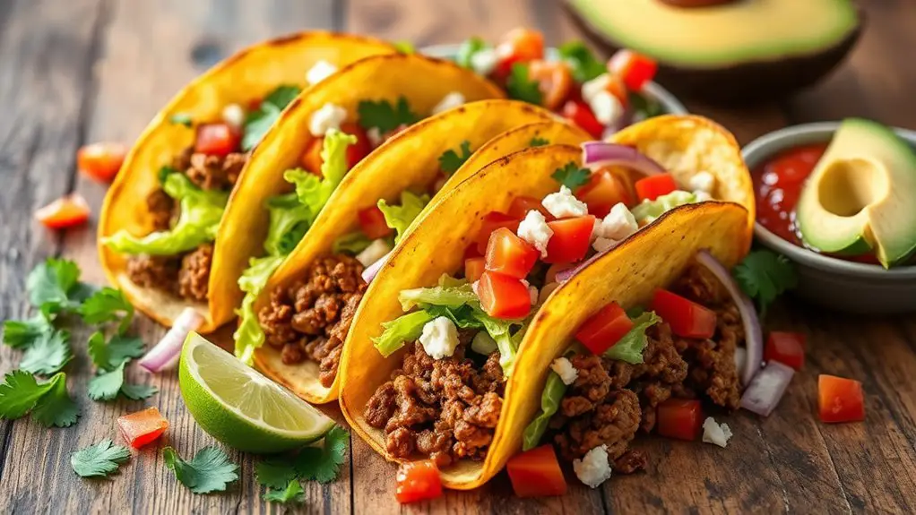 tasty seasoned beef tacos