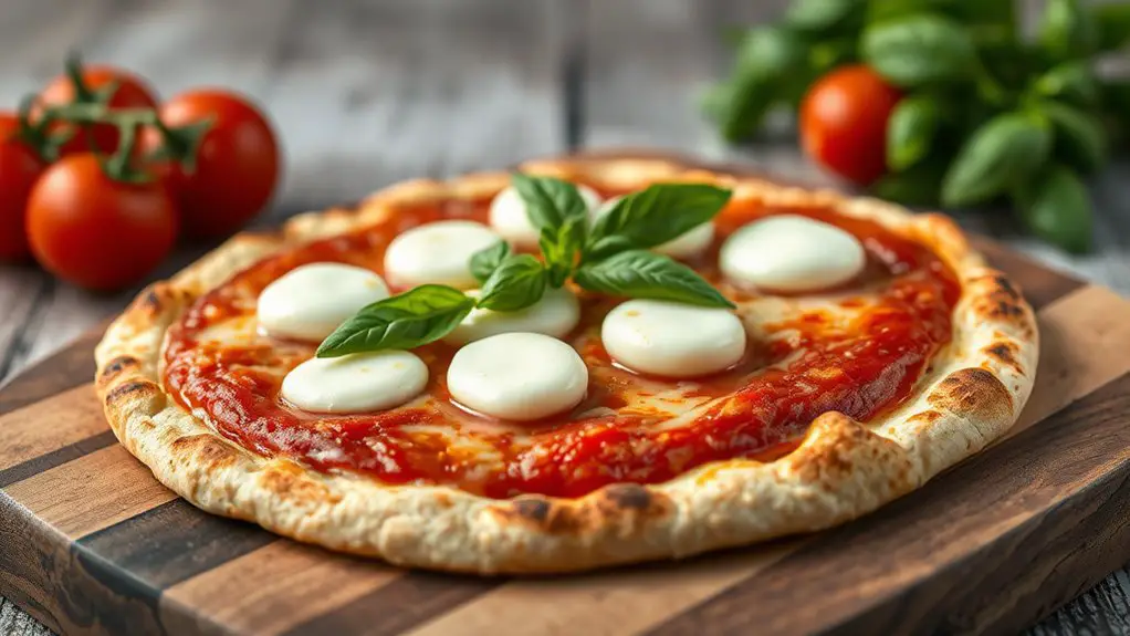 tortilla based margherita pizza