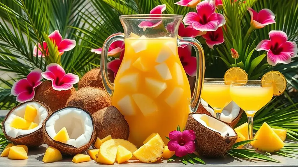 tropical fruit beverage recipe