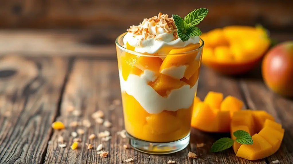 tropical mango coconut delight