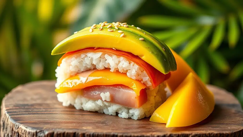 tropical sushi fusion delight