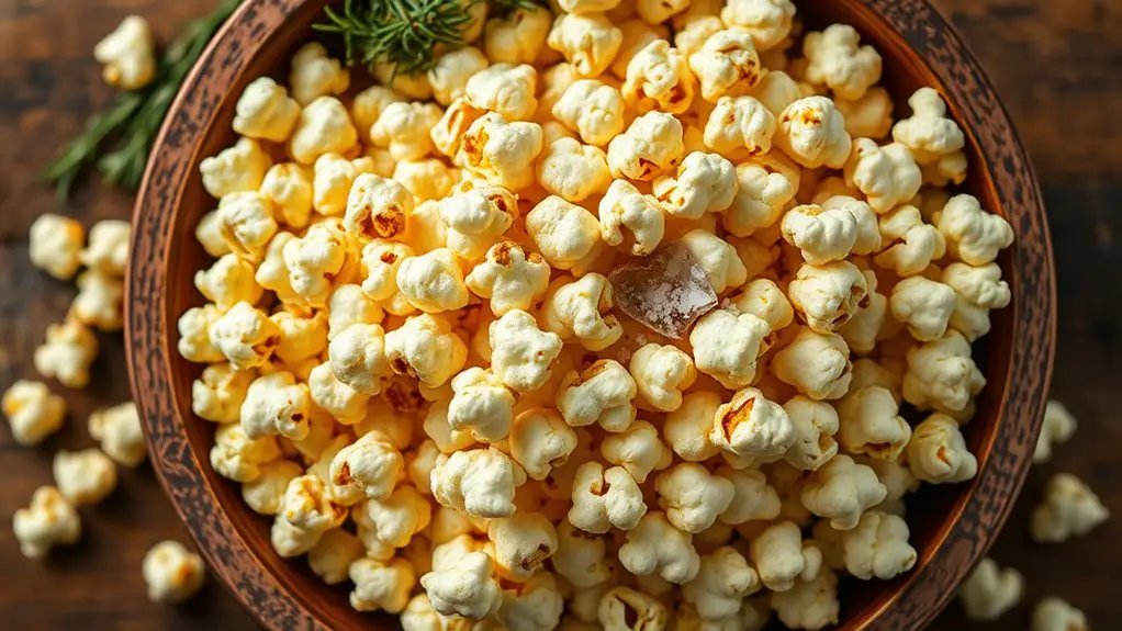 truffle infused gourmet popcorn snack