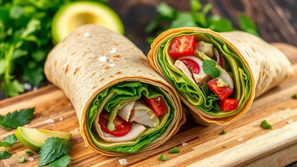 turkey and avocado wrap