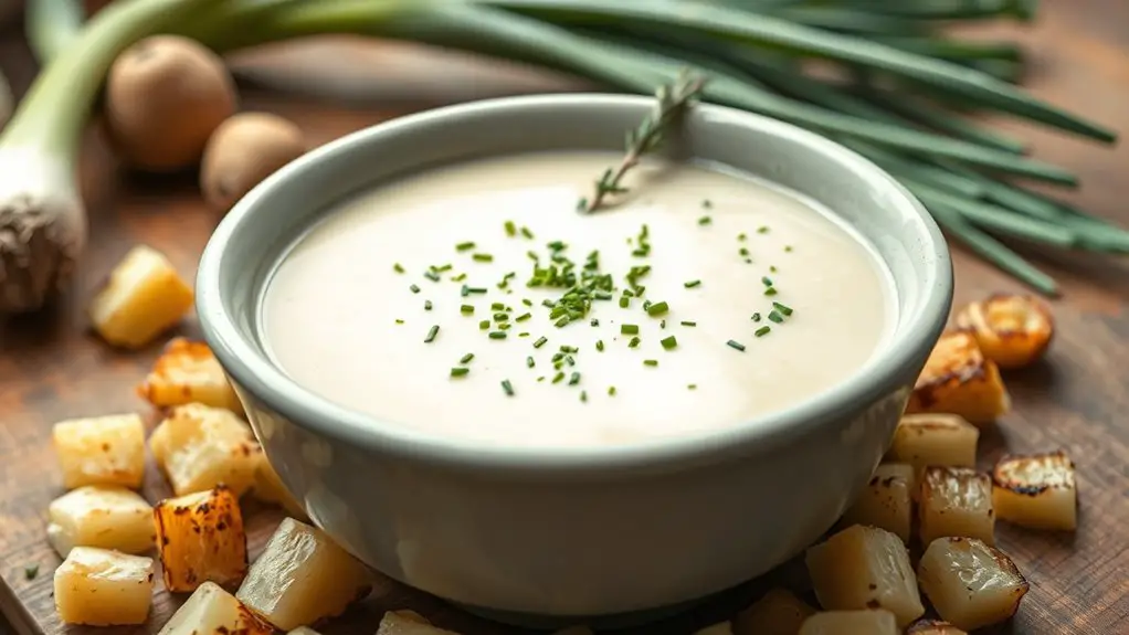 vegan leek potato soup