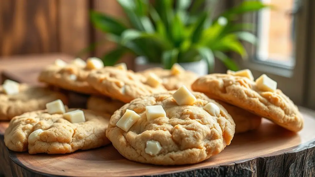 vegan macadamia white chocolate cookies