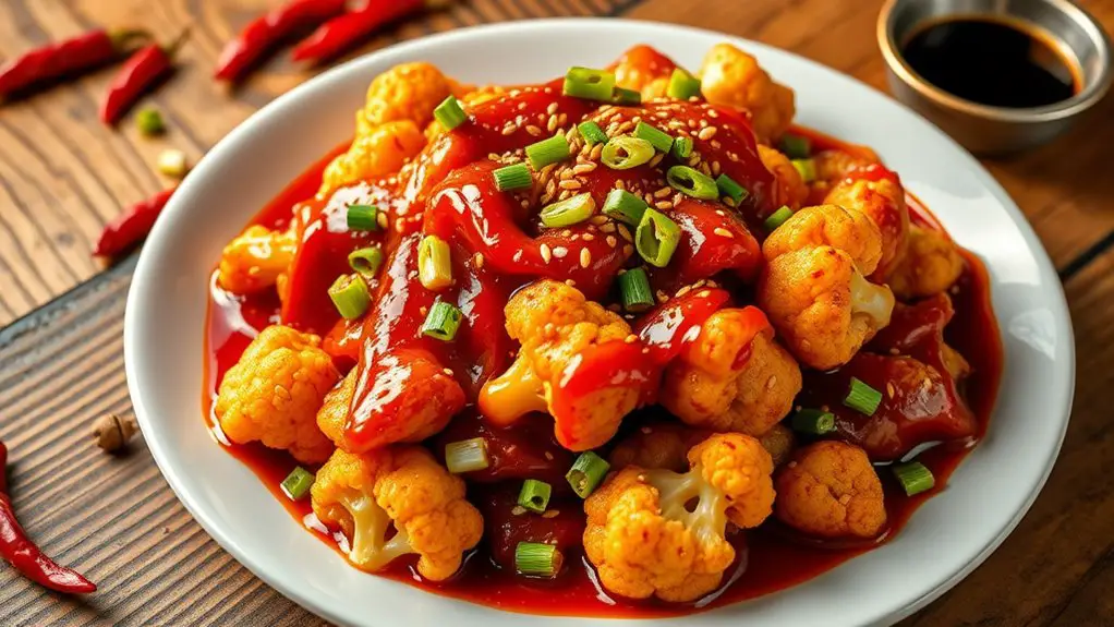 vegetarian general tso s cauliflower