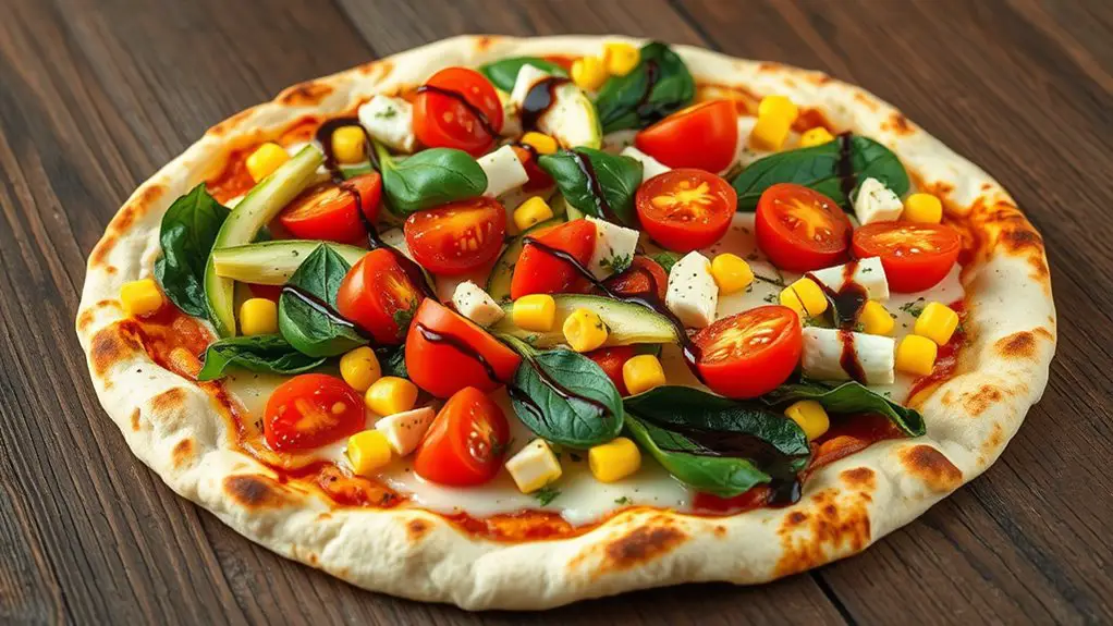 vegetarian tortilla pizza recipe