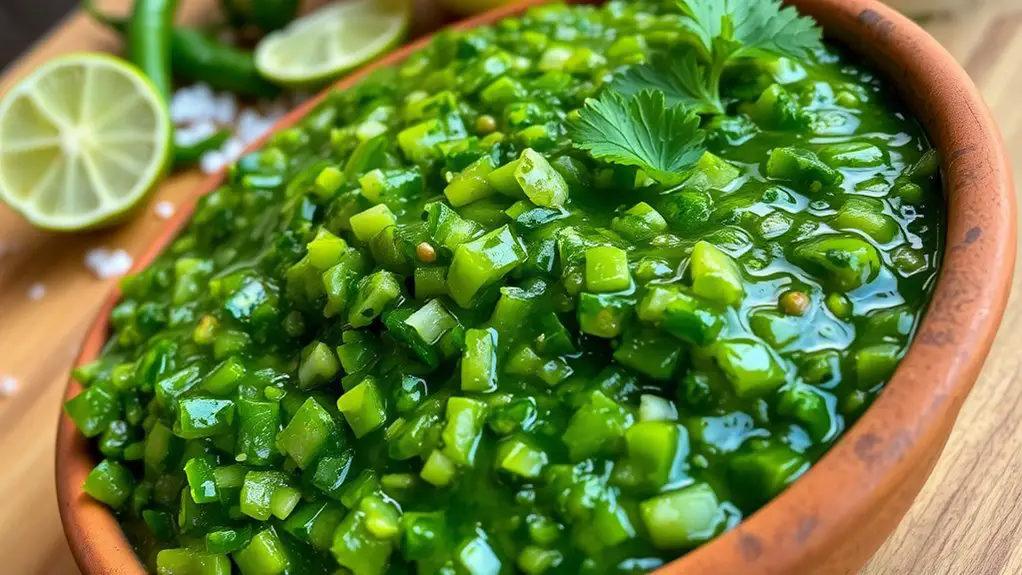 zesty green chili salsa