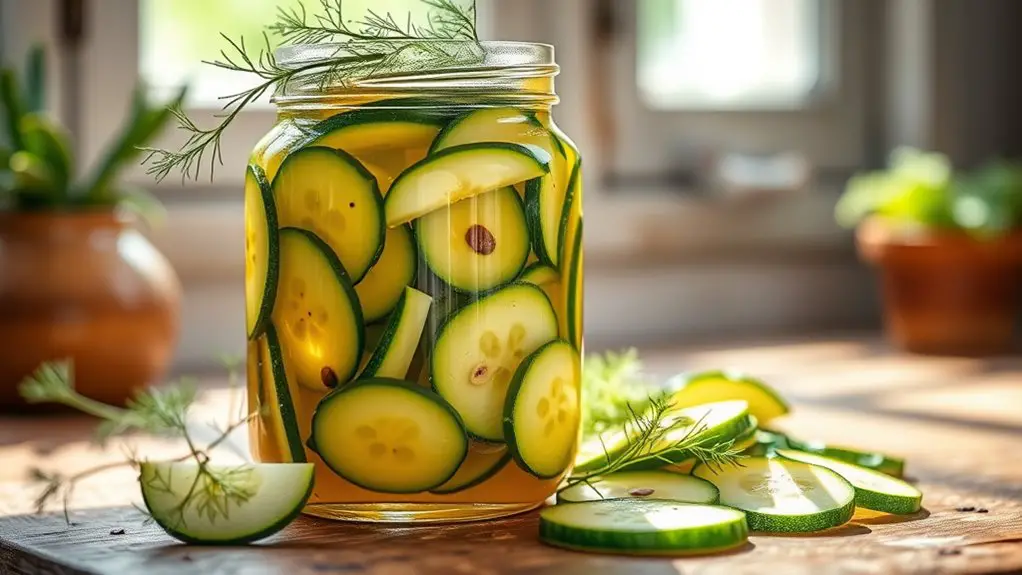 zucchini pickles recipe instructions